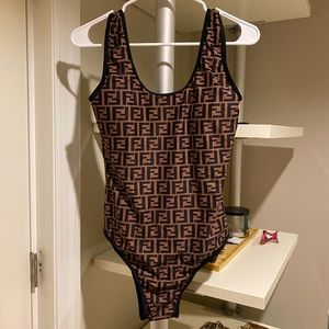 Fendi one piece swimsuit size large can fit medium brand new with tags
